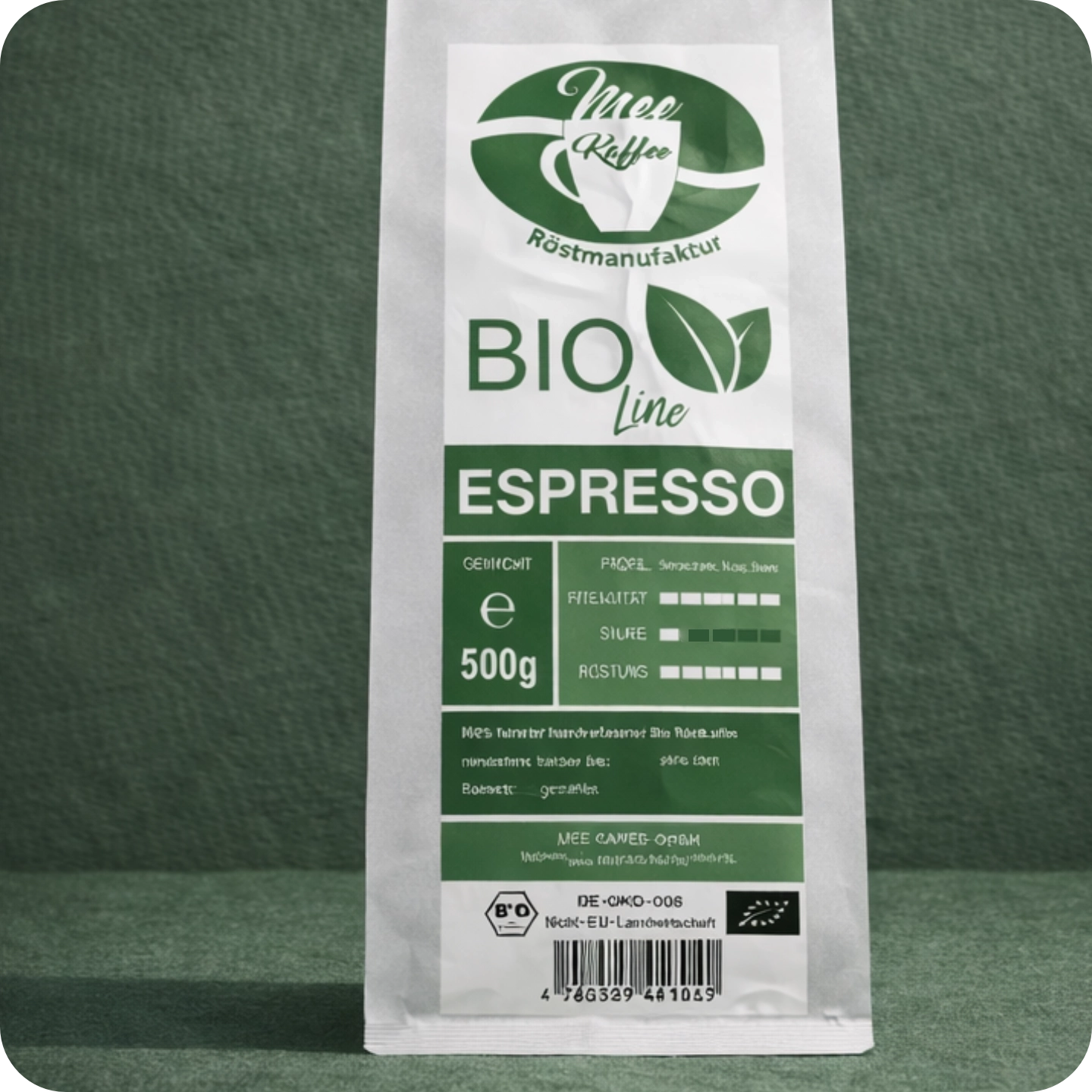 Bio Espresso von MEE KAFFEE aus zertifiziert ökologischem Anbau – kräftiger Espresso mit nachhaltiger Herkunft