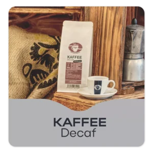 Bild für den entkoffeinierten Kaffees von MEE KAFFEE. Kaufen Sie Kaffee mit höchster Qualität.