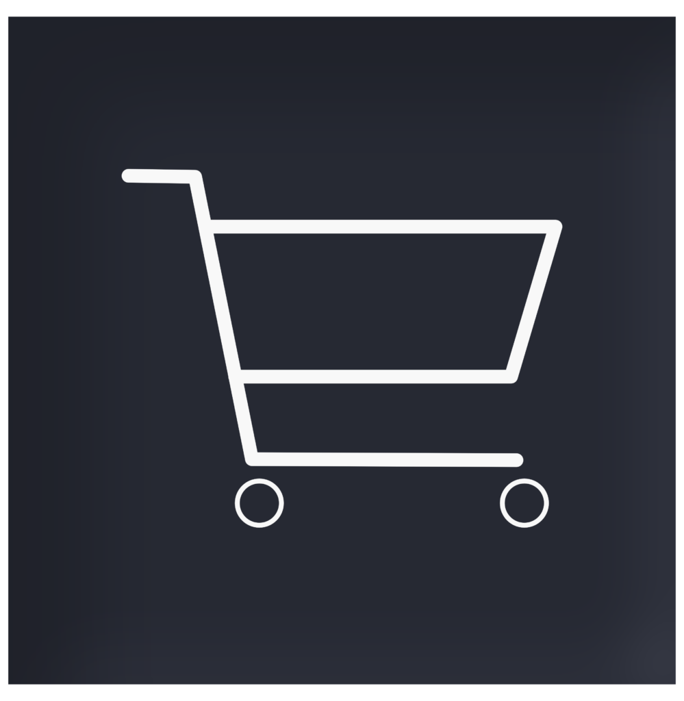 Button, um in der mobilen Ansicht des MEE KAFFEE online-Shops auf den Warenkorb zu kommen.