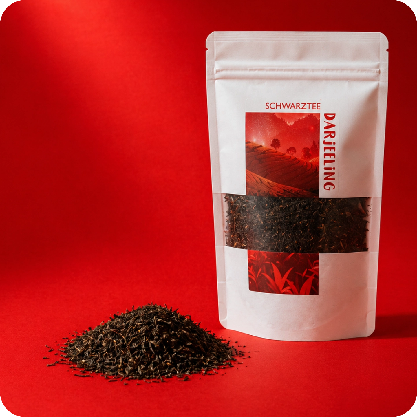 Premium Darjeeling Schwarztee als loser Tee von MEE KAFFEE mit aromatischen Teeblättern