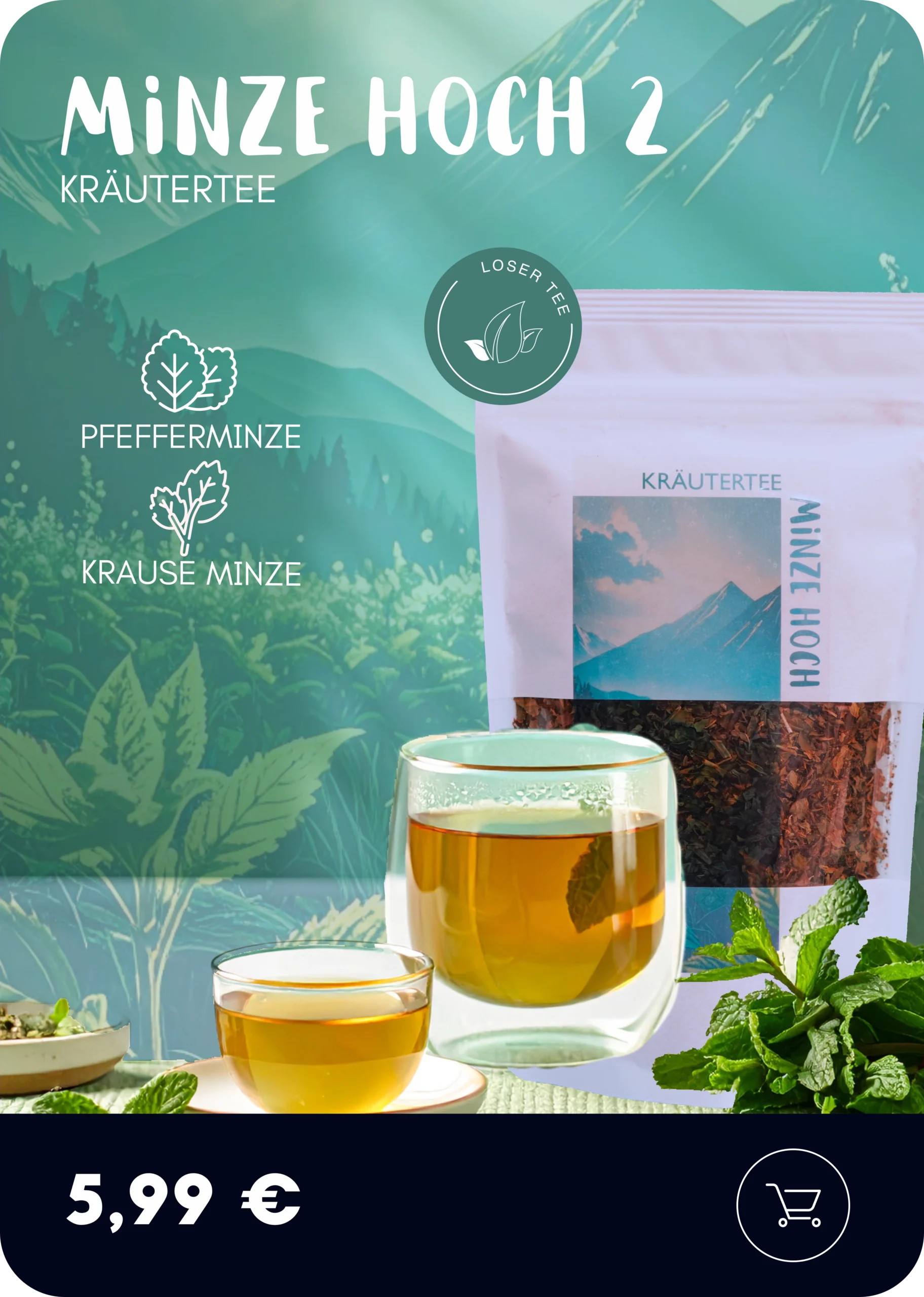 Minze Hoch 2 (loser Tee)