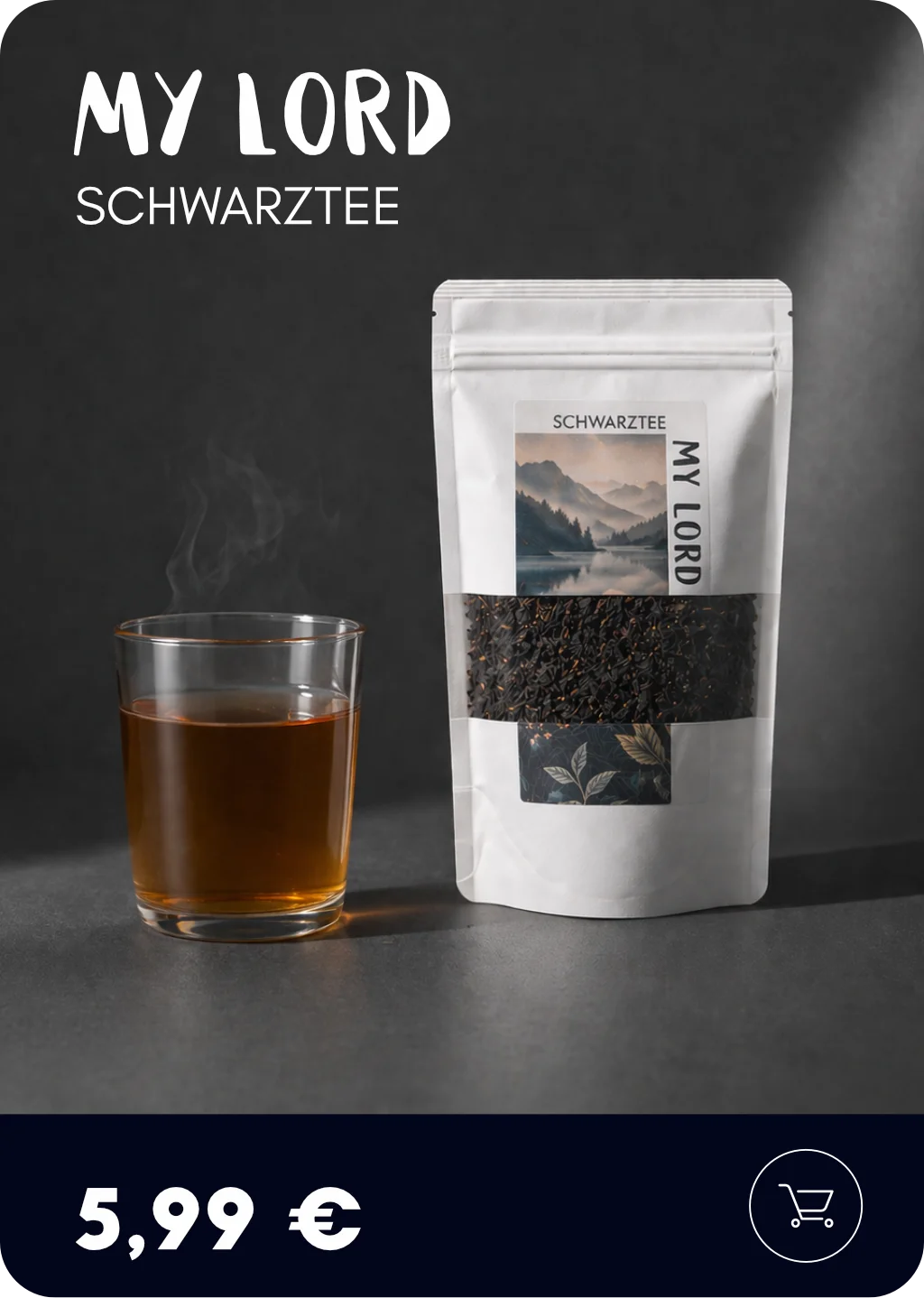 Loser Schwarztee My Lord von MEE KAFFEE mit frisch aufgebrühtem Frühstückstee